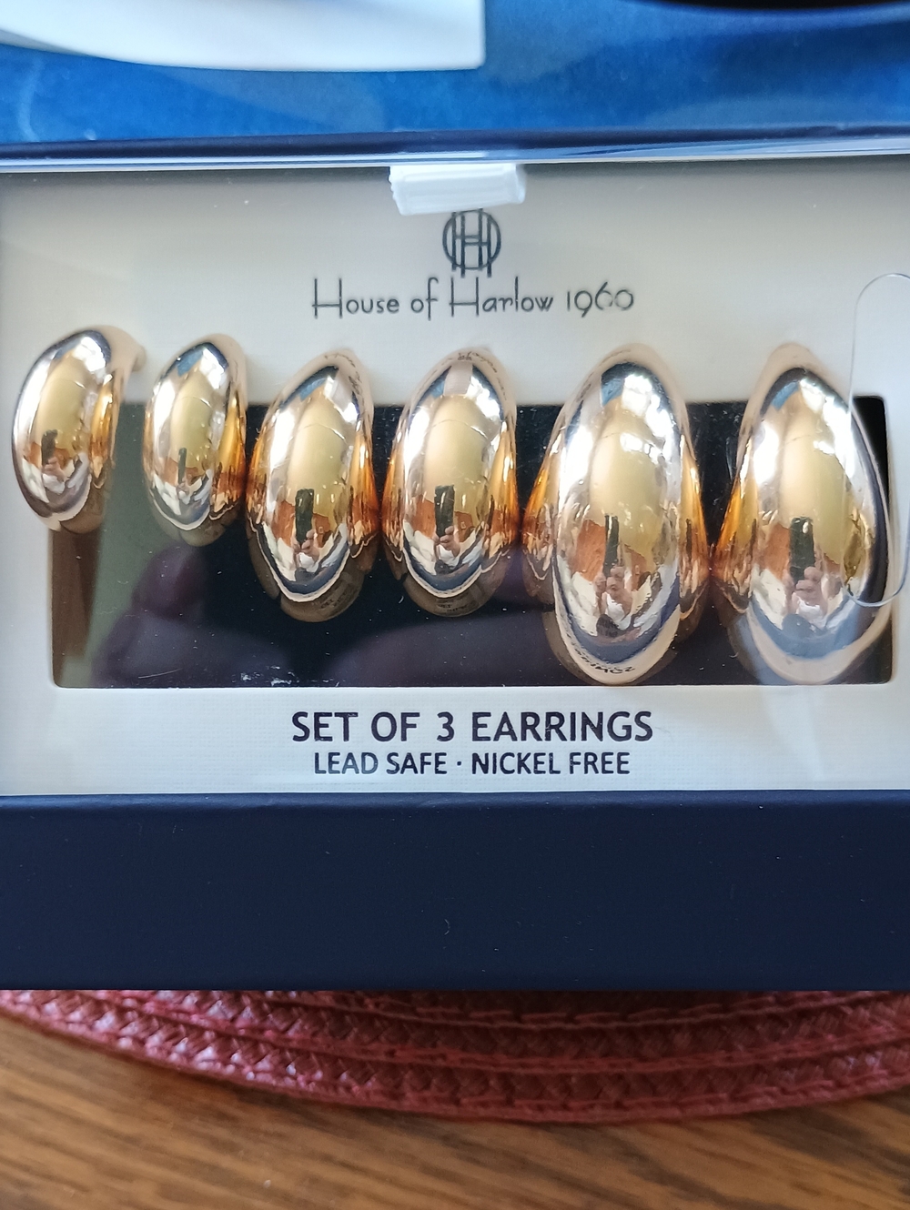 House of Harlow 1960 Gold Hoop Earring Set (3 Pairs)